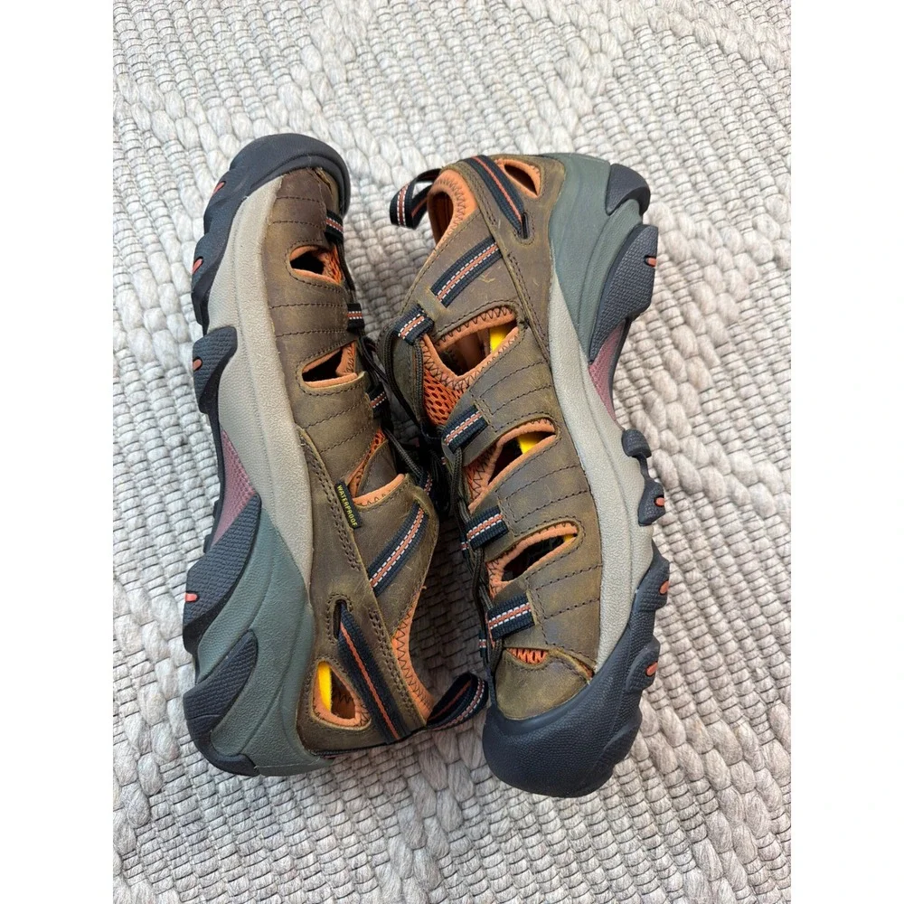 KEEN Newport H2 Men's Size 13 Olive Orange Hiking Water Sport Sandals